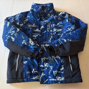 OHSNMAKSL Boy's Waterproof Ski And Winter Jacket Size  8 Blue